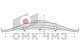 Рессора задняя для грузовиков производства ПАО КамАЗ 43114, 4350,  43261 12 листов